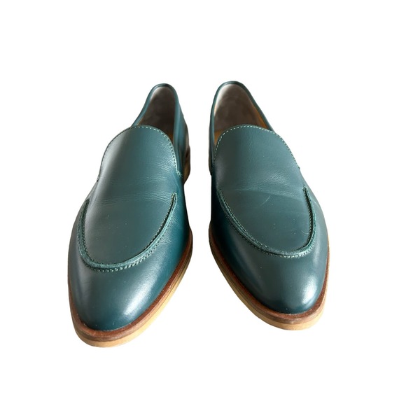Everlane Womens Shoes The Modern‎ Loafer Ivy Green Leather Slip On Size 5 - Picture 3 of 6